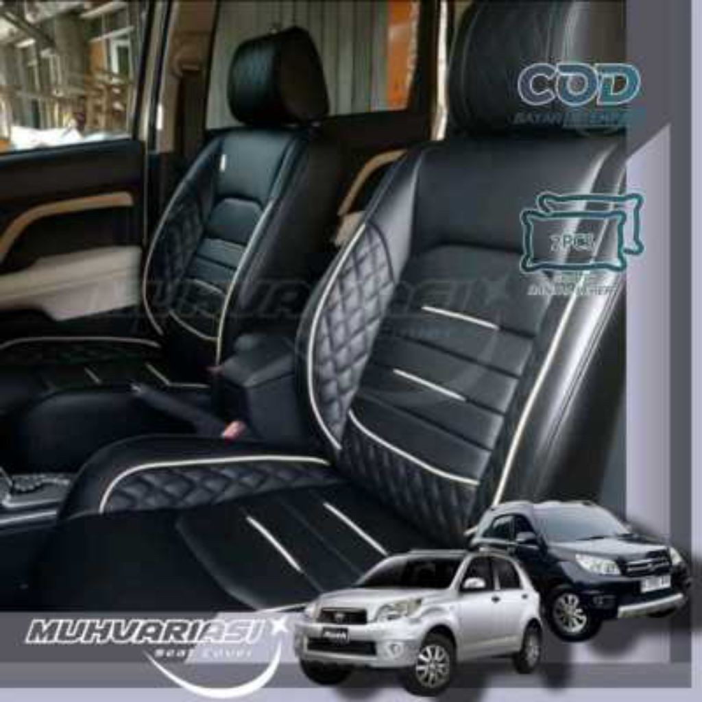 sarung jok mobil rush/terios 2012-2014 full seat 3 baris