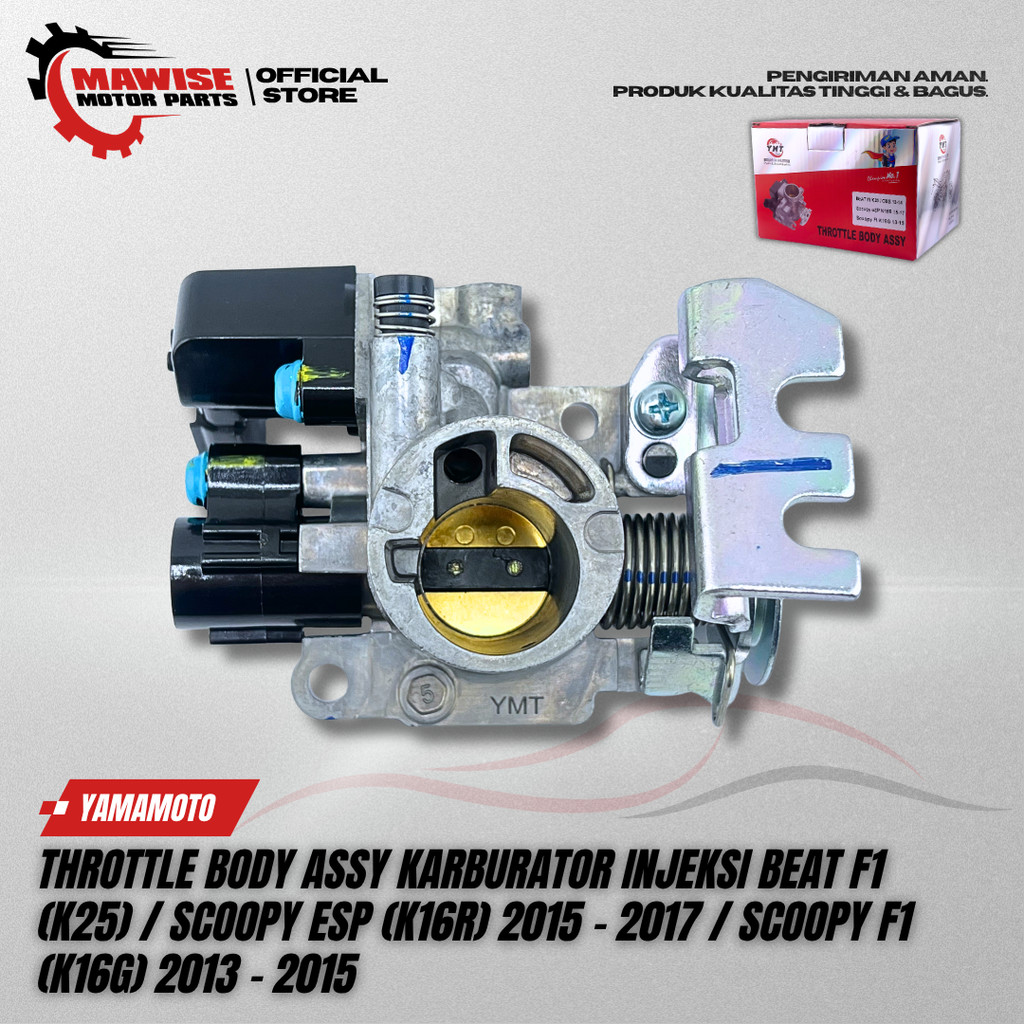 THROTTLE BODY ASSY KARBURATOR INJEKSI BEAT F1 K25 / SCOOPY ESP K16R 2015-2017 / SCOOPY F1 K16G 2013-