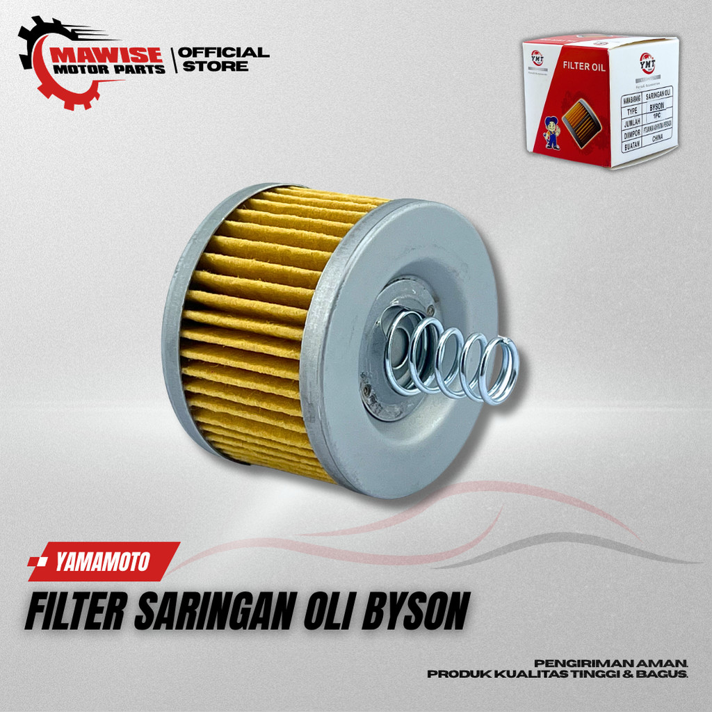 FILTER OLI BYSON YAMAMOTO - SARINGAN OLI FILTER OLI YAMAHA BYSON KARBU FI BYSON EDGE YS125 150 2018 