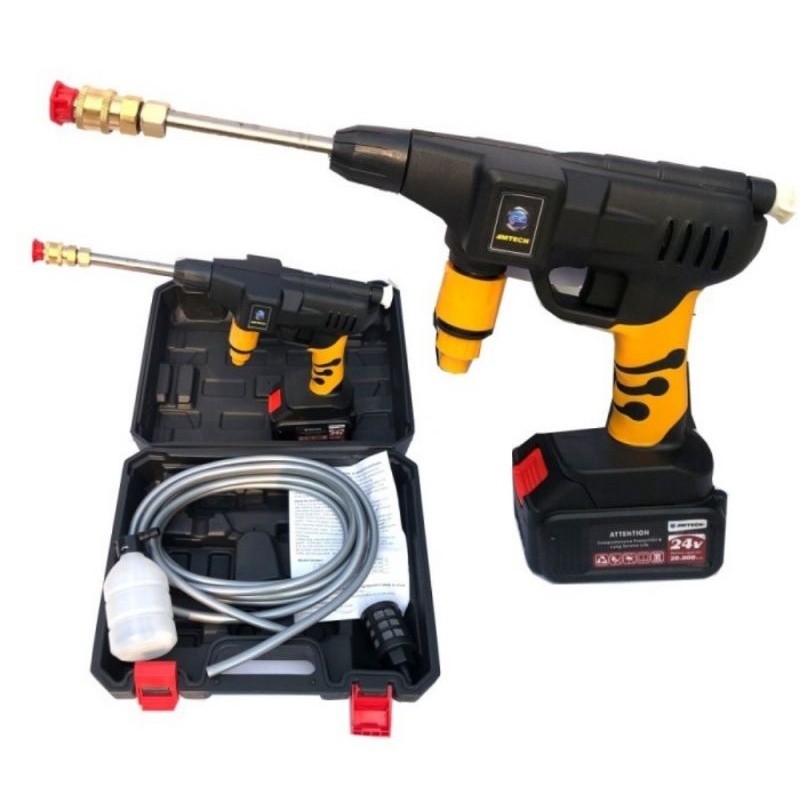 Amtech Jet Cleaner Cordless 24V Washer Mesin Cuci Mobil Motor Baterai