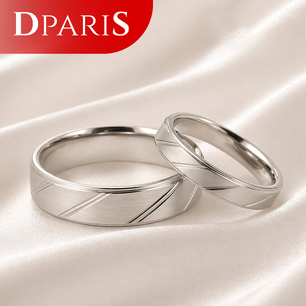DPARIS Cincin Pasangan Steel SCP159