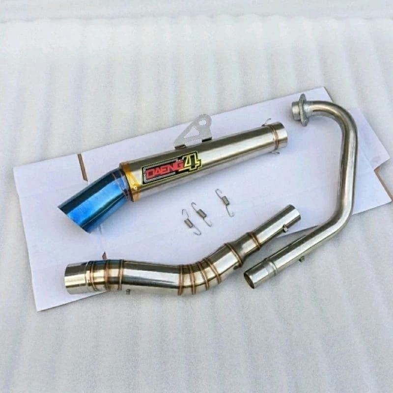 KNALPOT RACING DAENG4 UNTUK VIXION SATRIA FU VERZA SONIC MX CB150R DLL
