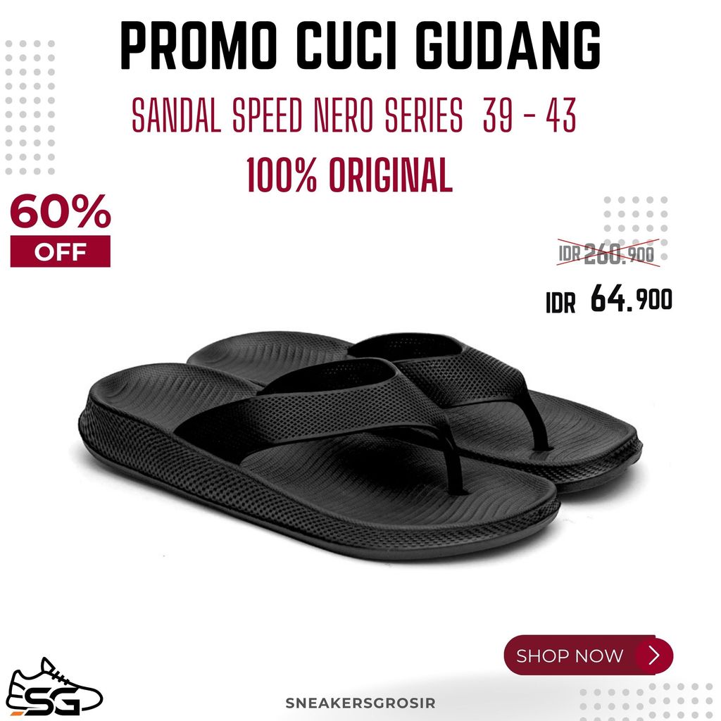 Sandal Speed NERO Series 100% ORIGINAL Sendal Jepit Pria