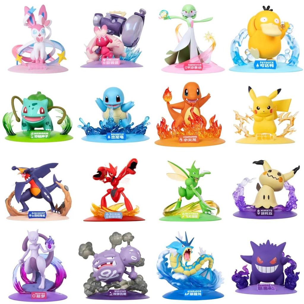 FUNISM Genuine Pokemon Action Figures Pikachu Mewtwo Figurine Gardevoir Sylveon Anime Collect Model 