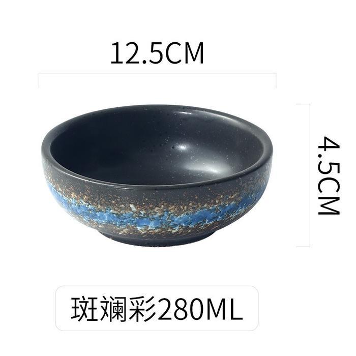 Yui Korean Rice Bowl 5" / Piring Mangkuk Nasi Lauk Banchan Keramik Resto Jepang Korea Unik - Galaxy