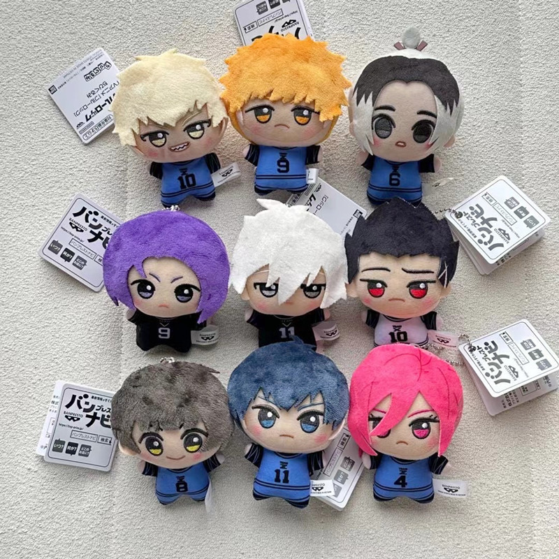 Blue Lock Key Chain Plush Toy Pent Nagi Seishiro Chigiri Hyoma Gagamaru Gin Action Figure Soft Bag P