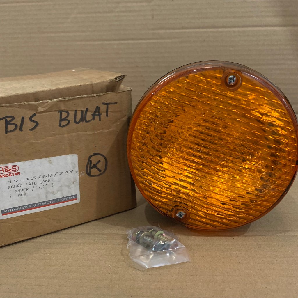 Lampu Bis Bulat Kuning 5.5 Inch 24v HS 12-1376B