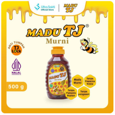 Madu TJ Murni 500gram Botol Besar - Madu Alami Berkualitas BPOM & Halal