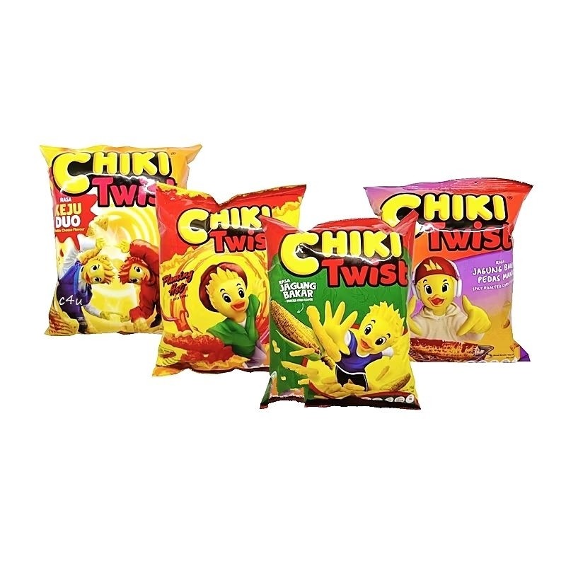 chiki twist jagung bakar / ayam panggang / keju duo 70 gram- ABH