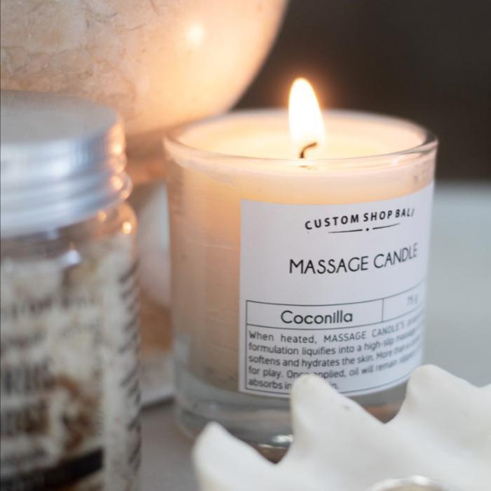 75gr Massage candle - massage cream - aromatherapy - Moroccan Rose