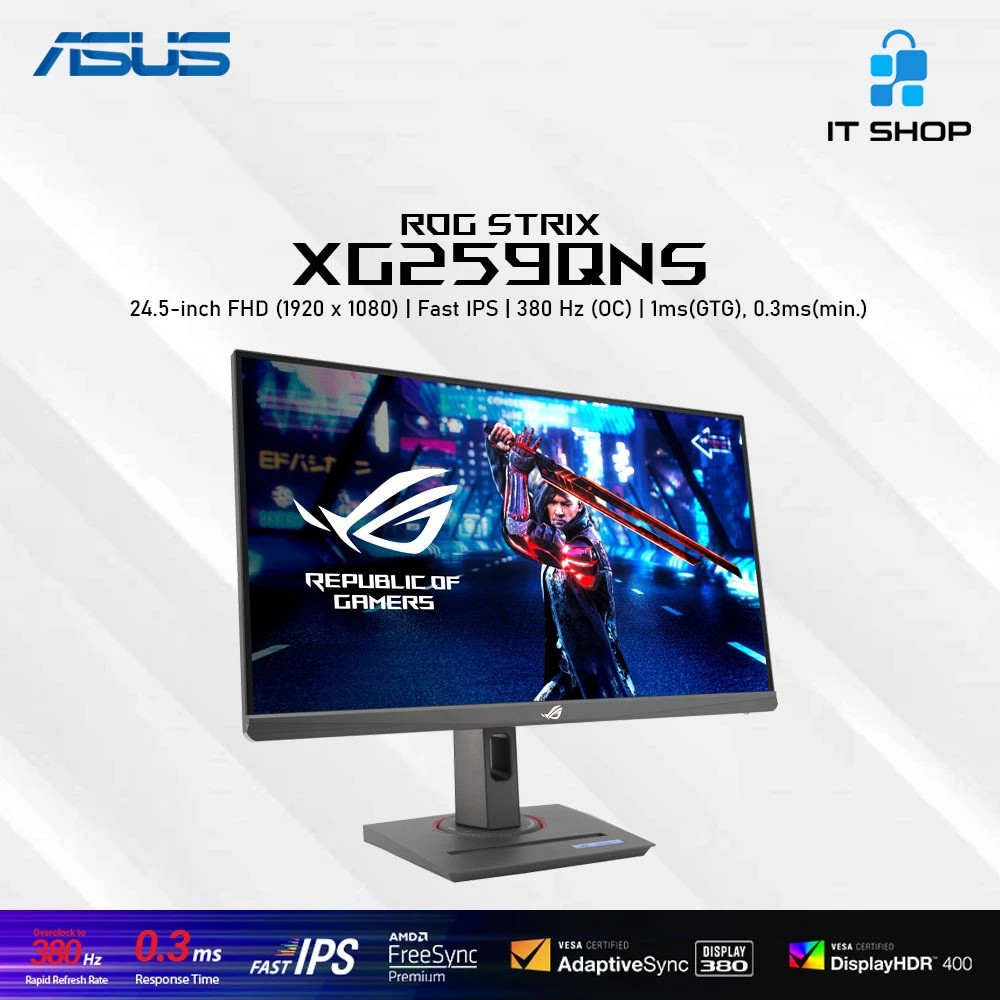 Asus Gaming Monitor 24.5-inch ROG Strix XG259QNS FHD Fast IPS 380Hz (OC)