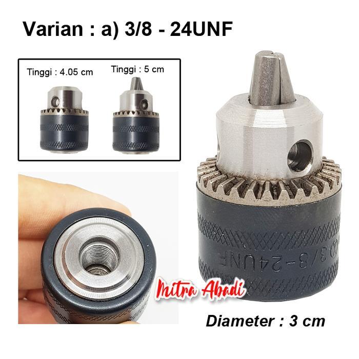 Ready Kepala Bor / Drill Chuck 0,6 - 6 mm + Kunci 10 mm - B10