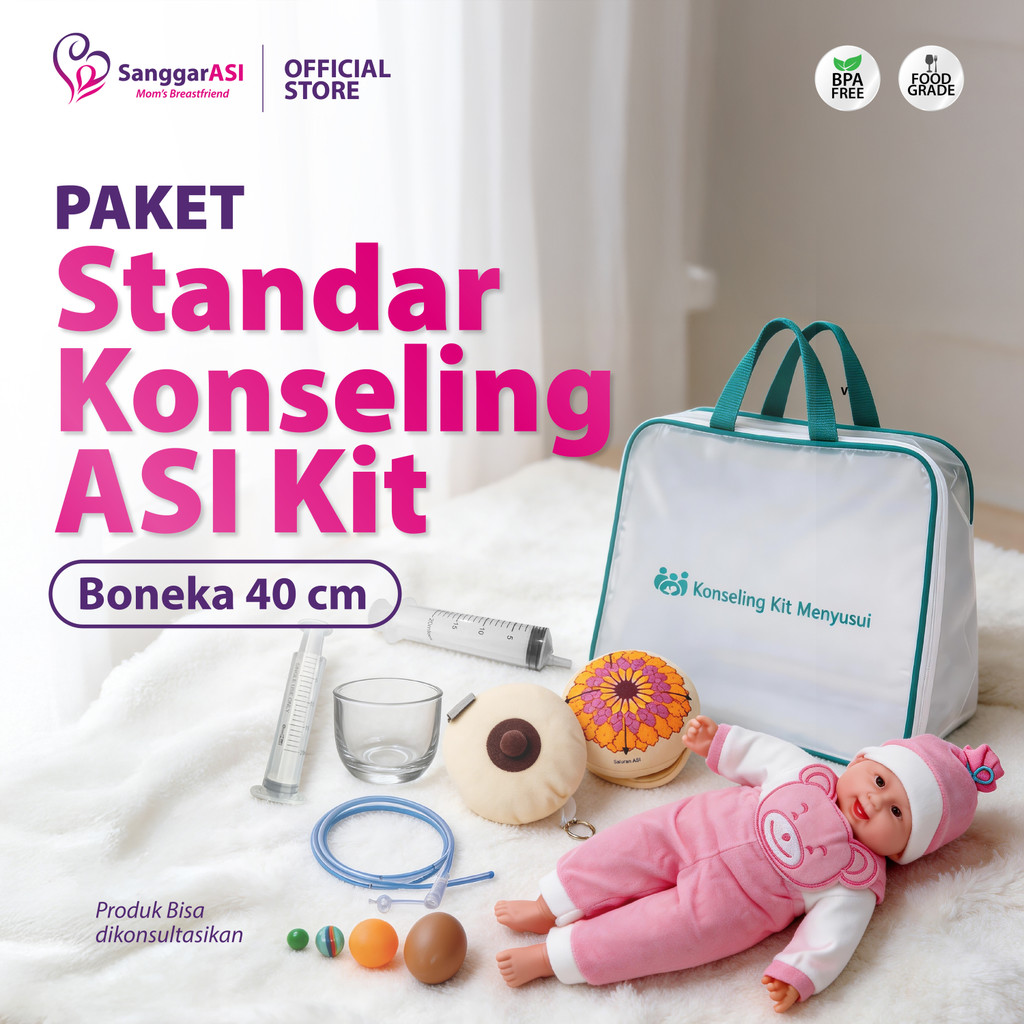 [SANGGAR ASI] PAKET KONSELING ASI KIT/ BREASTMODEL/  BONEKA PERAGA MENYUSUI 50 CM