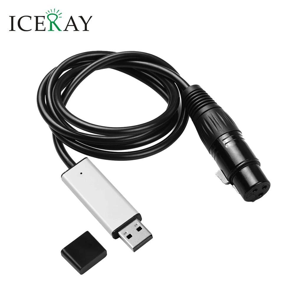 USB Lighting Console USB to DMX Interface Adapter LED DMX512 Computer PC Stage Lighting Controller m