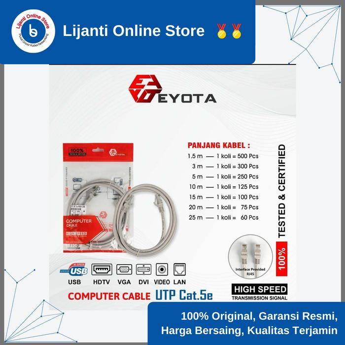 Eyota Kabel Lan 15 Meter Cat 5e Original