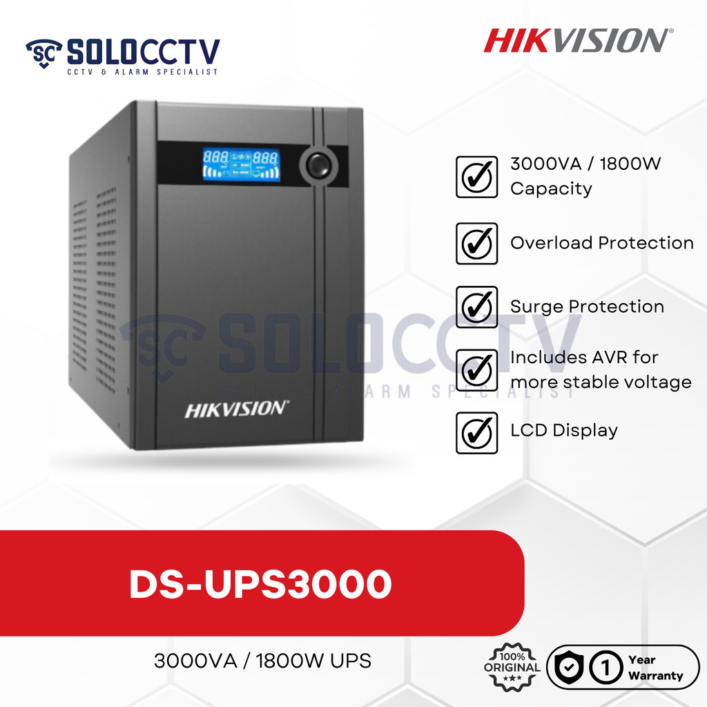 Hikvision DS-UPS3000 UPS 3000VA 1800W