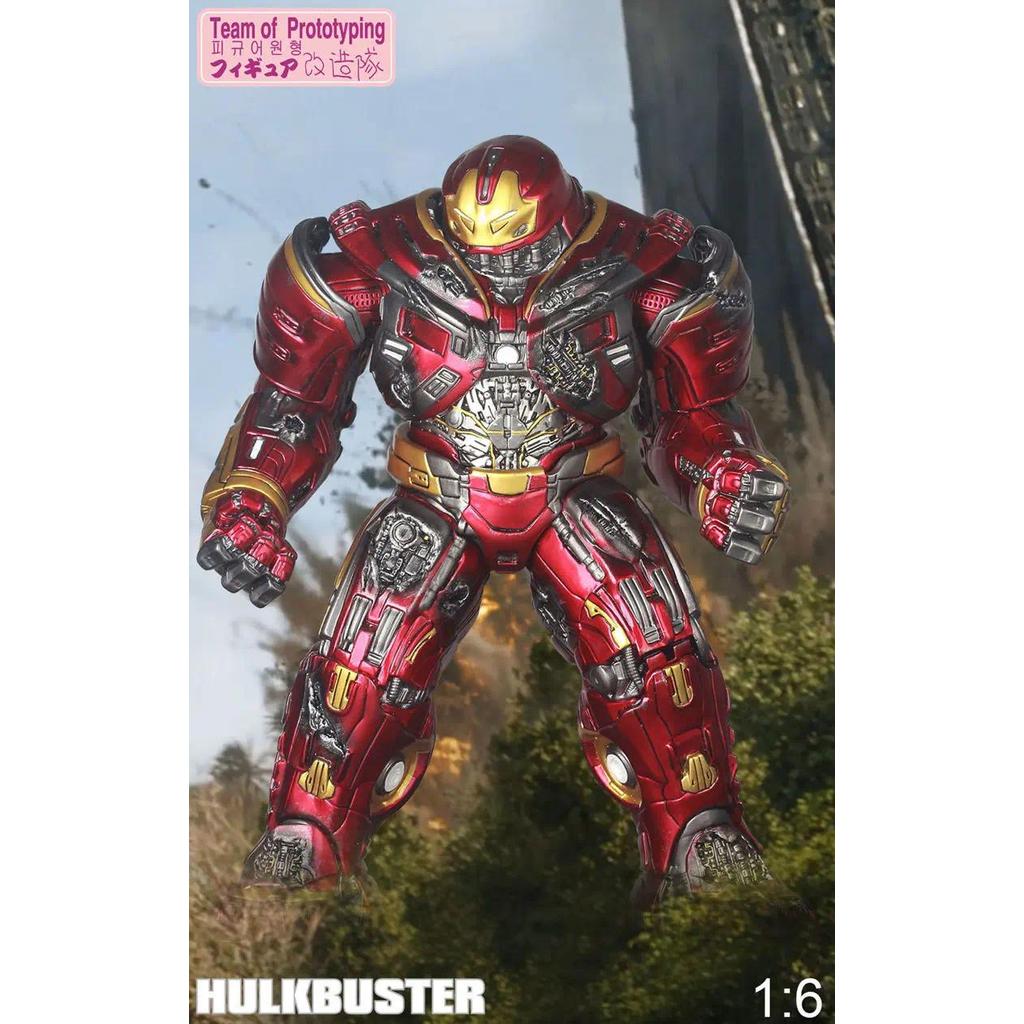 High Quality Battle Damaged Hulkbuster 30cm Statue PVC Action Figure Collectible Model Toys