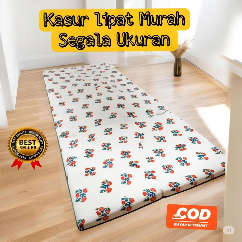 warung_santai - KASUR ANAK KOST LIPAT MOTIF MINIMALIS COD