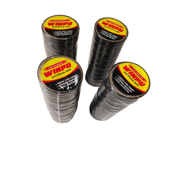 Isolasi Kabel Listrik 1 Slop Rol isi 10 pcs / Electrical Tape Mini / Selotip Murah Meriah--