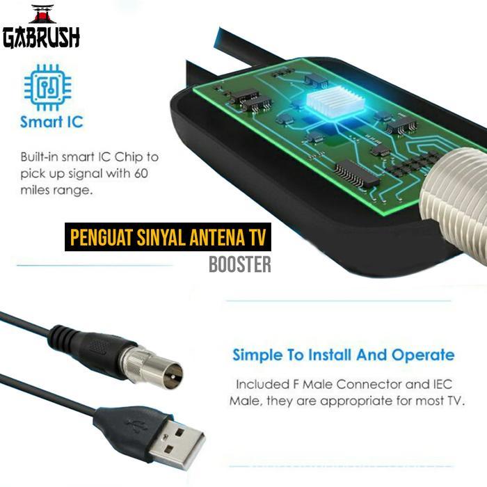 Signal Booster Antena TV Digital Penguat Sinyal TV