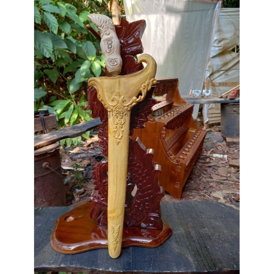 Warangka Keris Ukiran Mewah Bisa standart patrem free lubang PP4555