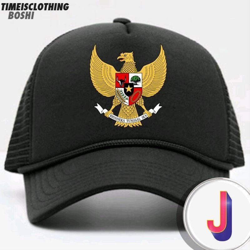 Topi Trucker Garuda Pancasila Polyfex Korea Awaset