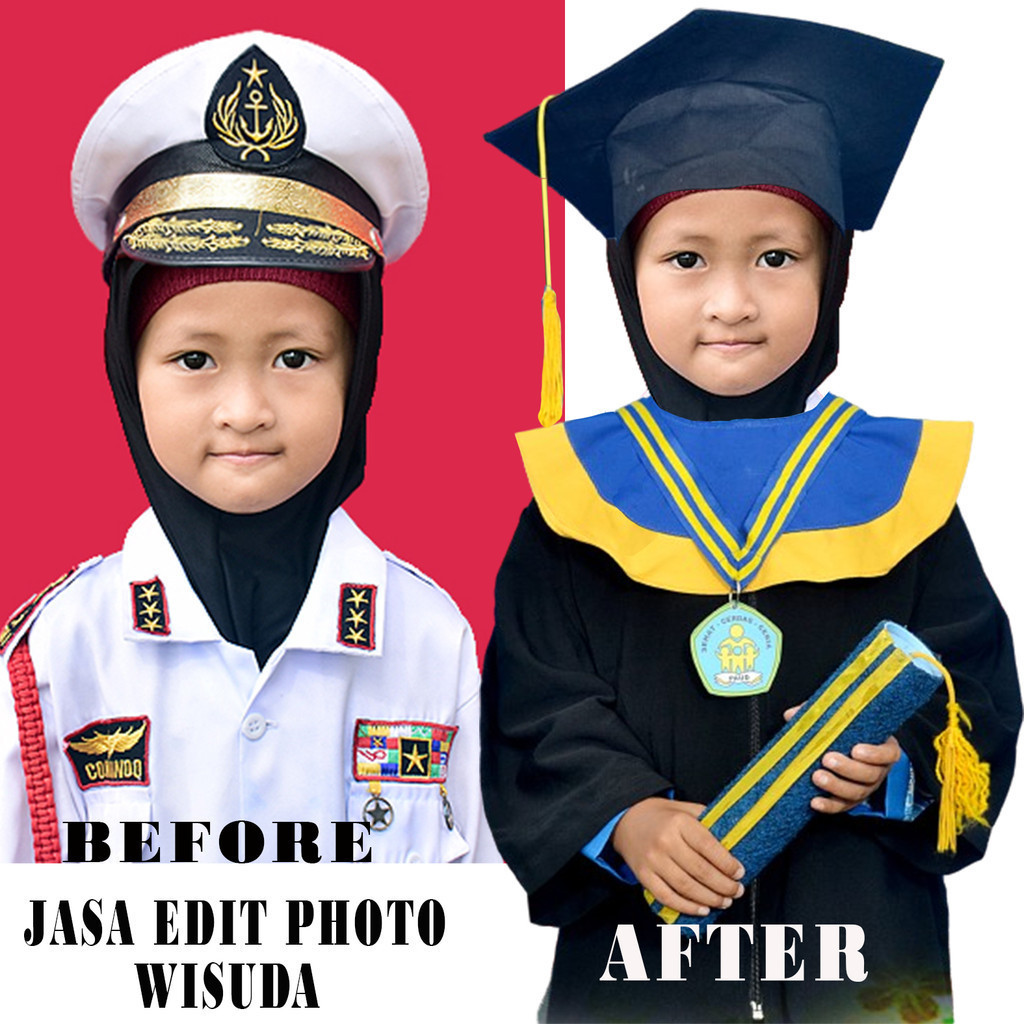 Edit Foto Toga Wisuda Anak/Dewasa