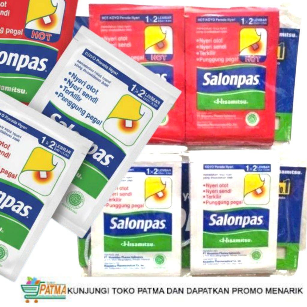 SALONPAS KOYO RENCENG HANGAT/PANAS Per 1 Renceng 10 Sachet