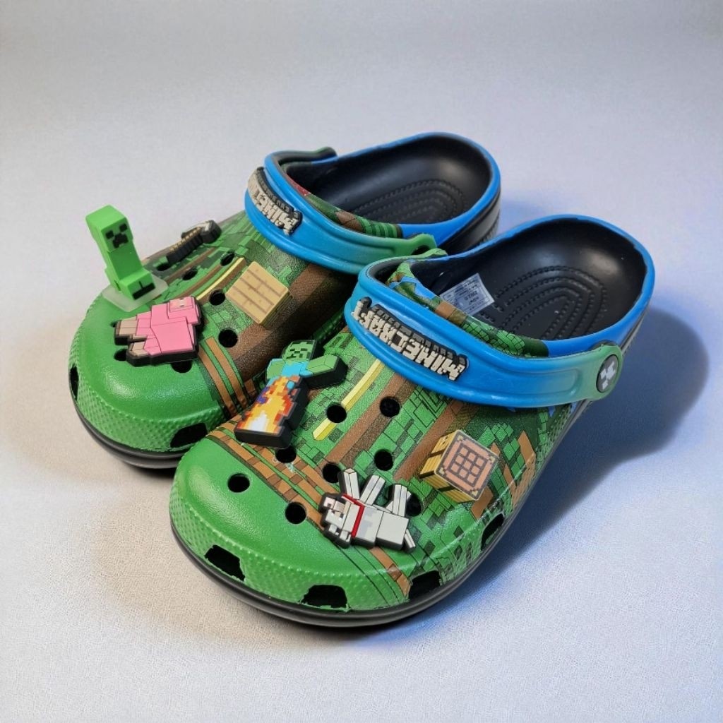 CROCS CHARATER MINECRAFT LED/CROCS CLASSIC/CROCS MINECRAFT/CROCS UNISEX