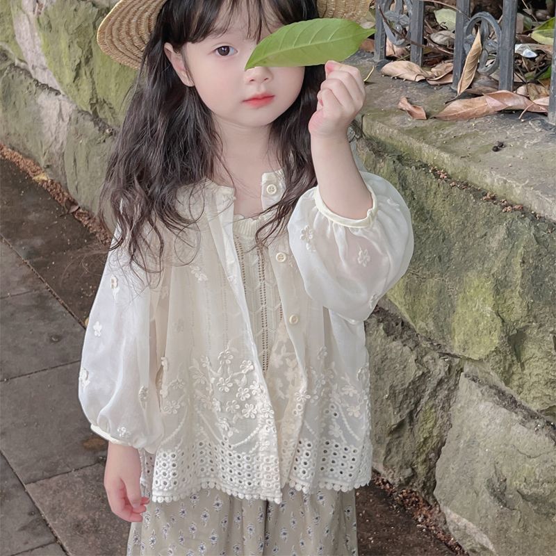 [Kota Dongeng] Pakaian Sunscreen Perancis Anak Perempuan Pakaian Sunscreen Bayi Perempuan Mori