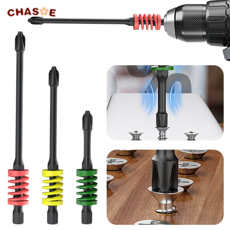 Multifungsi Mata Obeng Impact Pegas Pelangi Magnetik Kuat | Bor Tangan dengan Kekerasan Tinggi & Peg