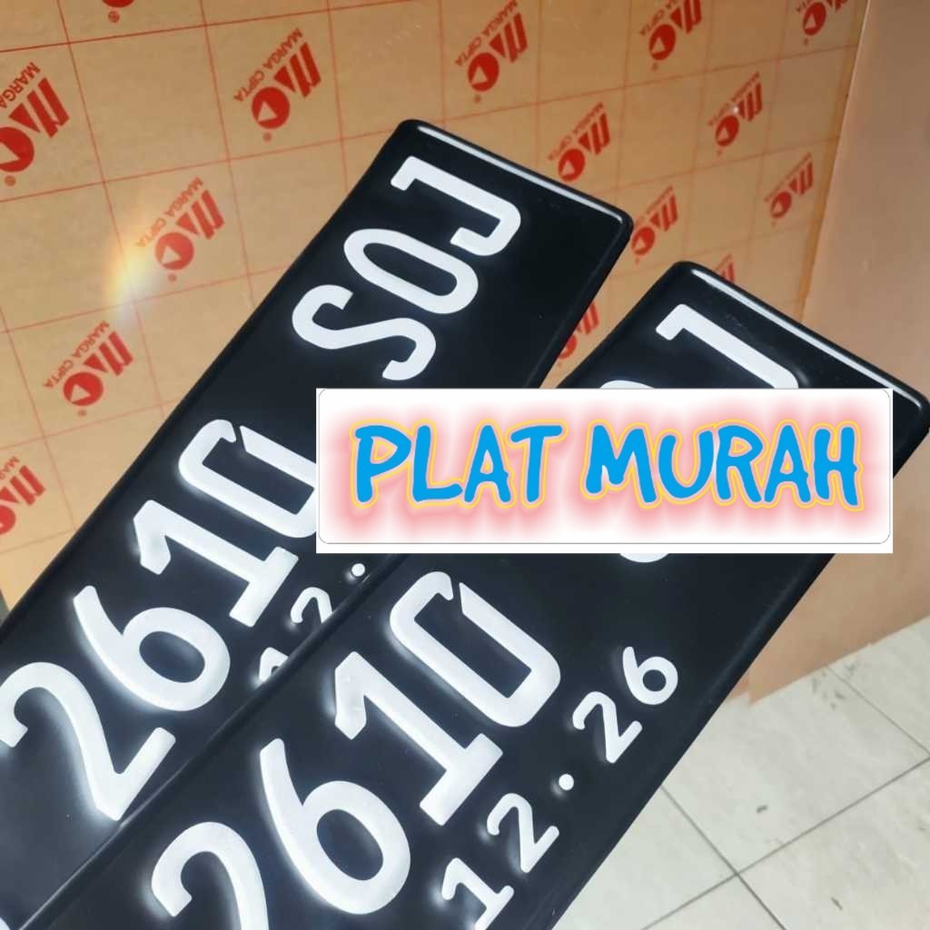 Plat mobil hitam font baru custom angka plat mobil