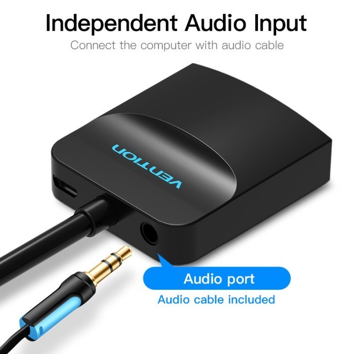 Vention Converter VGA Male to HDMI Female Black - ACN