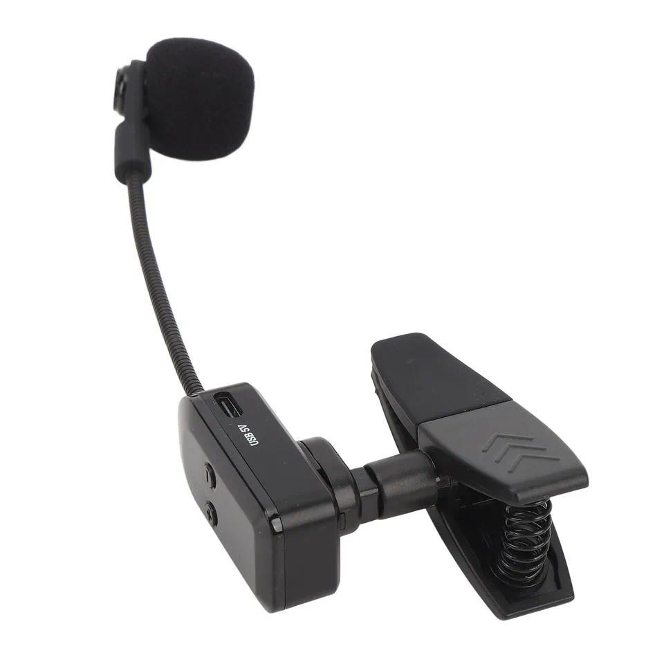 Saxophone Wireless Microphone 24G Clip On Sax Mic System for Stage Performance Pickup 24G Saxophone 