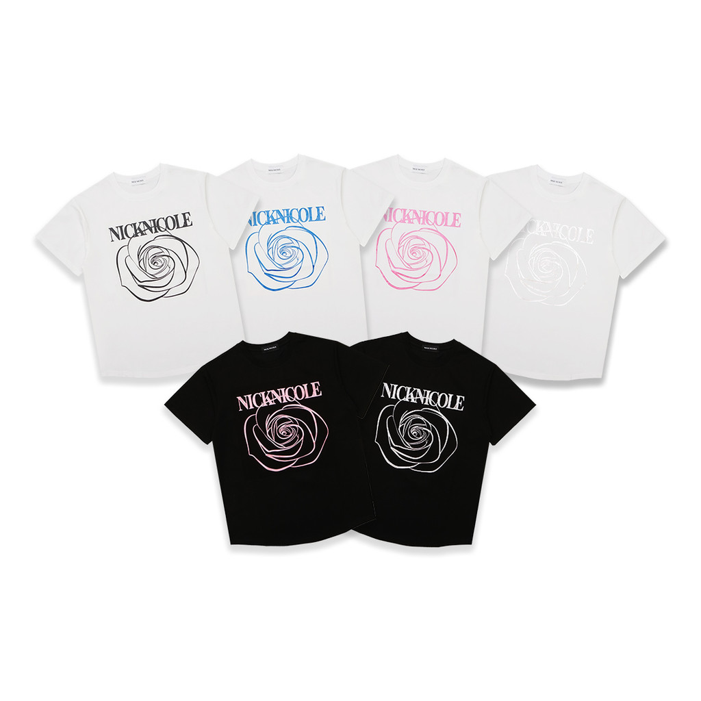 Nick Nicole Big Rose T-Shirt