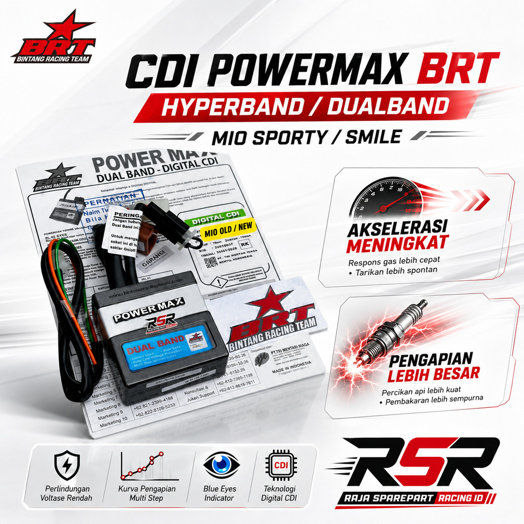 BRT CDI POWERMAX BRT MIO SPORTY MIO SMILE DUALBAND HYPERBAND