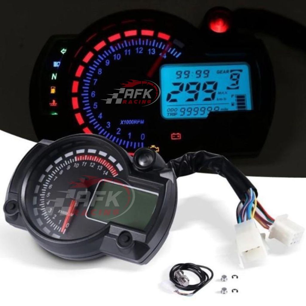 speedometer digital LCD LED  SEGI THAILAND motor universal honda dll ninja satria vixion byson xabre
