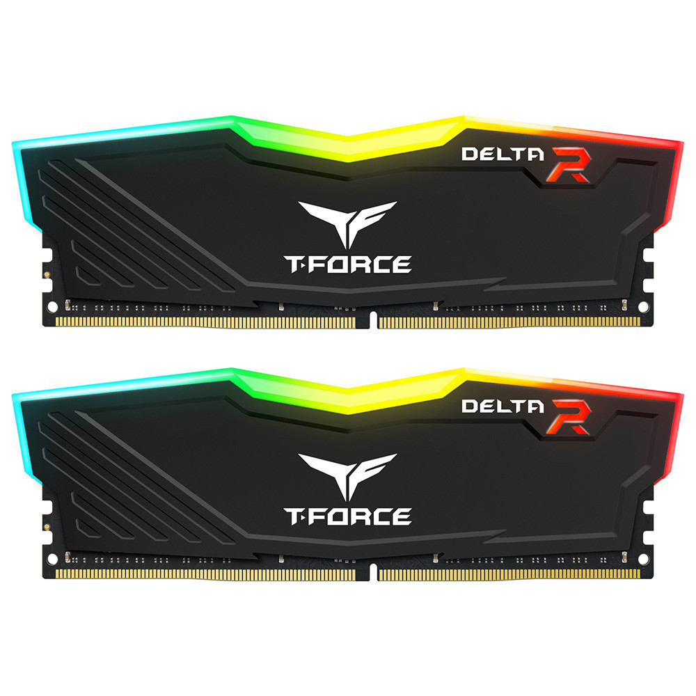 RAM PC Team T-Force Delta RGB 2x16GB 16GBx2 DDR4 (16GB Kit of 2, Total 32GB) 3200MHz CL16 - Limited 