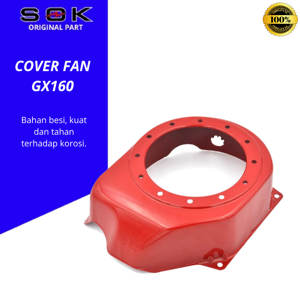 cover fan mesin GX160 Tutup kipas mesin GX160 fan cover recoil stater GX160 kap mesin penggerak GX16
