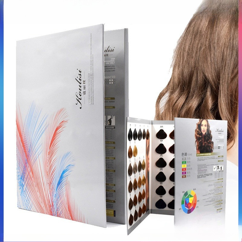 Buku Katalog Warna Rambut 76 Pilihan Warna Hair Color Chart Panduan Cat Rambut Salon Profesional