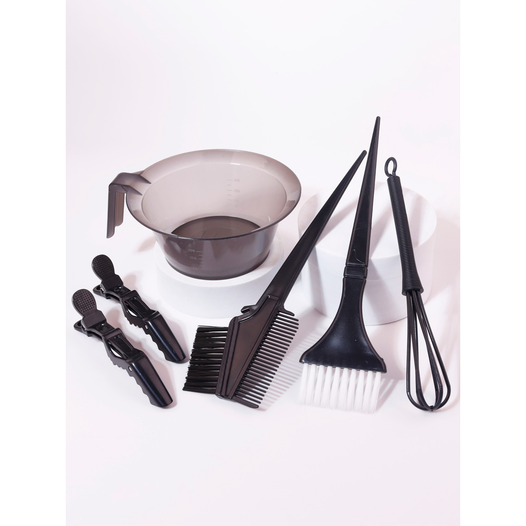 6PCS professional salon hair dye set, hair dye bowl, hair dye brush, color mixer, hair clip, Y hair 