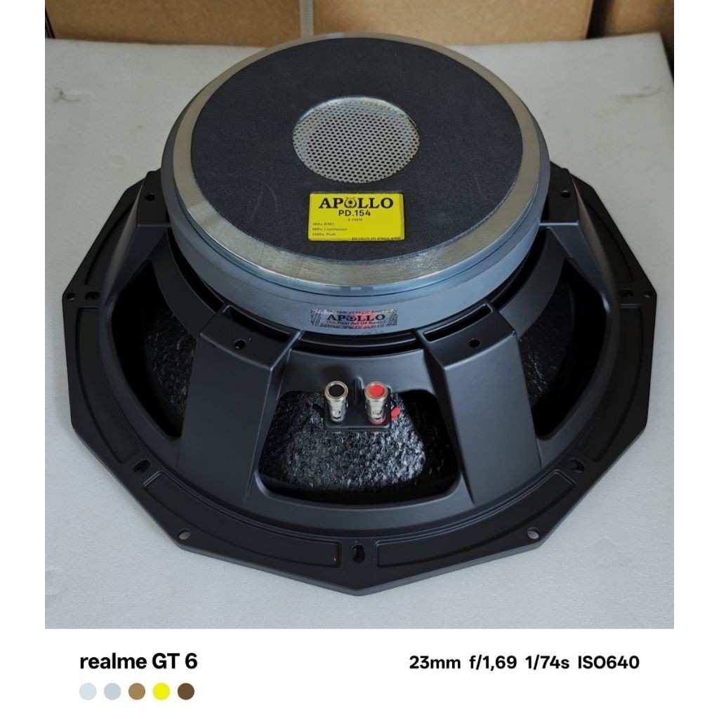 Komponen Speaker / 15 Inch / Apollo PD154 Kuning / VC 4 IN / APL PD 154 / 97dB - RMS 400 Watt