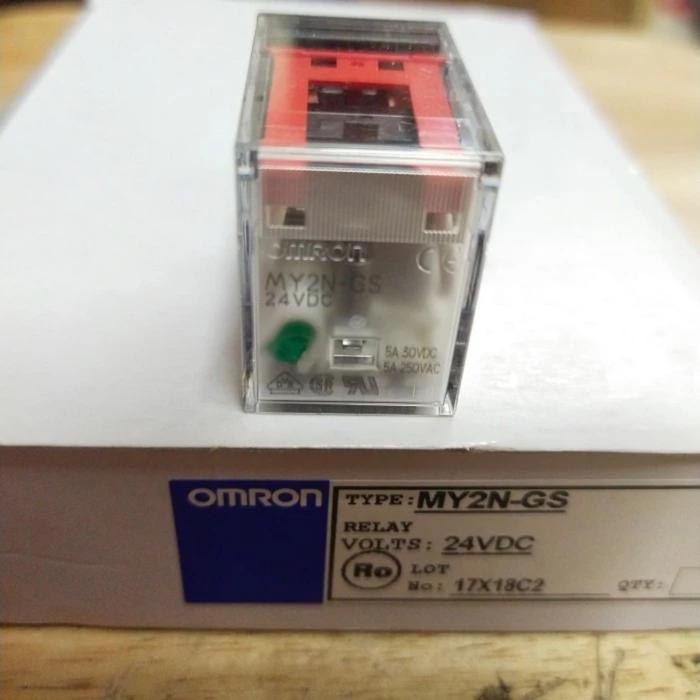 Relay MY2N-GS 24vdc Omron Original + socket