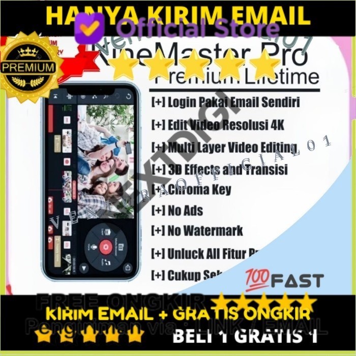 TERHEMAT Begaransi - KineMaster Pro Lifetime (Aplikasi For Android)