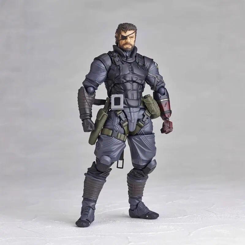 15cm Metal Gear Solid Solid Snake Articulated Action Figure Collectible Alloy Model Desktop Decorati