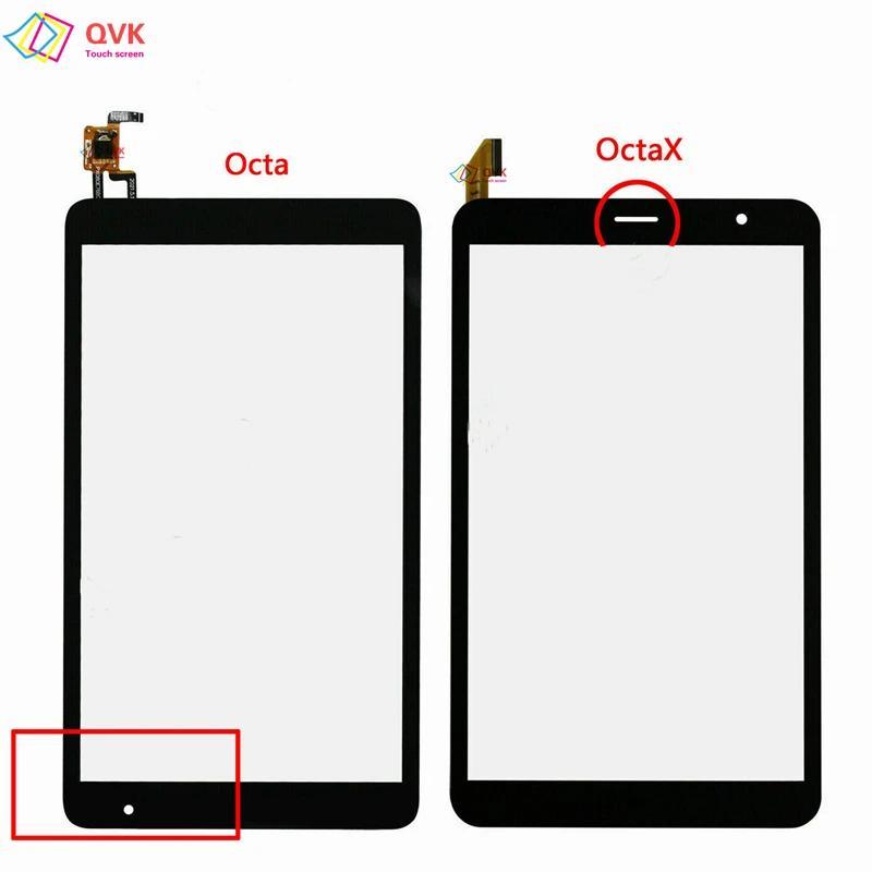 Black 8 in Tablet PC Capacitive Tou Screen gitizer Sensor External Glass Panel For Sky Devices Elite