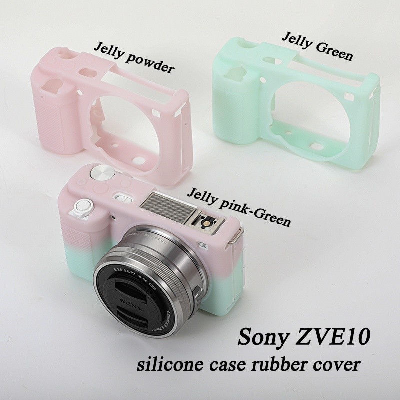 ZVE10 Silicone Camera Case Body Rubber Cover For Sony ZVE10 ZV-E10
