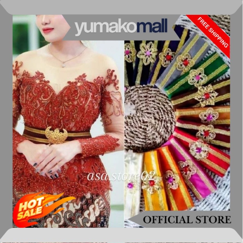 Ikat Pinggang Wanita Free Bros//OBI BLUDRU Obi Kebaya Bali/Ikat Pinggang Kebaya/Flash Sale JM