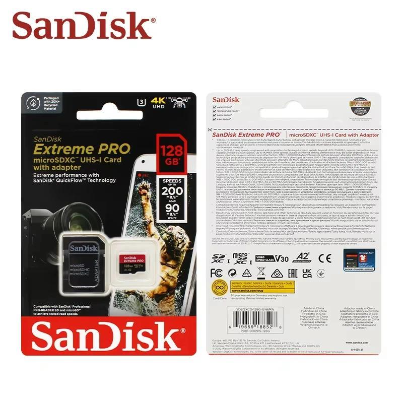 Sansk Original Memory Card 512GB 256GB 128GB 64GB 32GB TF Micro SD Class A110 UHS1 Flash Memory Micr