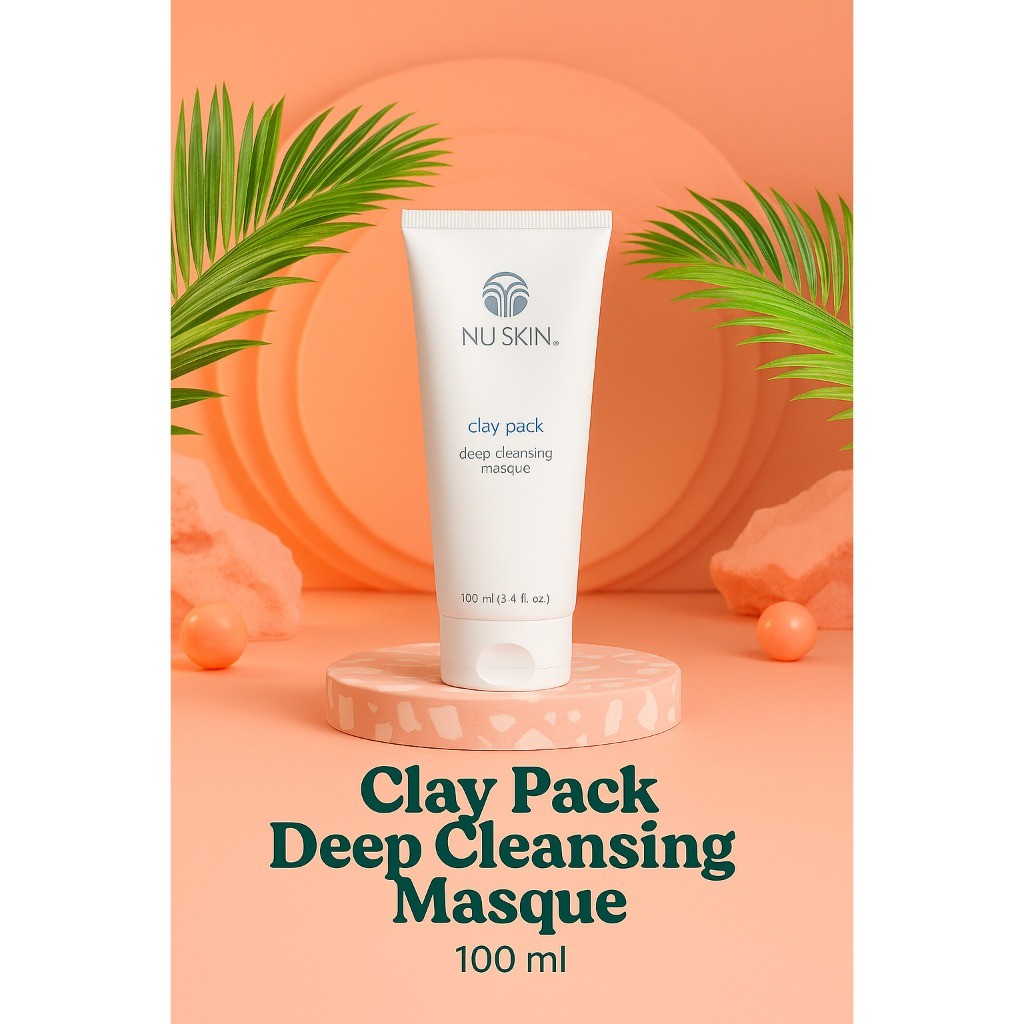 [ GLOW MART ] Clay Pack Nu Skin 100ml – Deep Cleansing Masque Masker Wajah ORIGINAL 100%